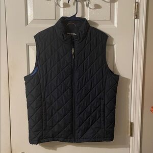 Men’s Hawke & Co Navy Blue Quilted Vest Size Large